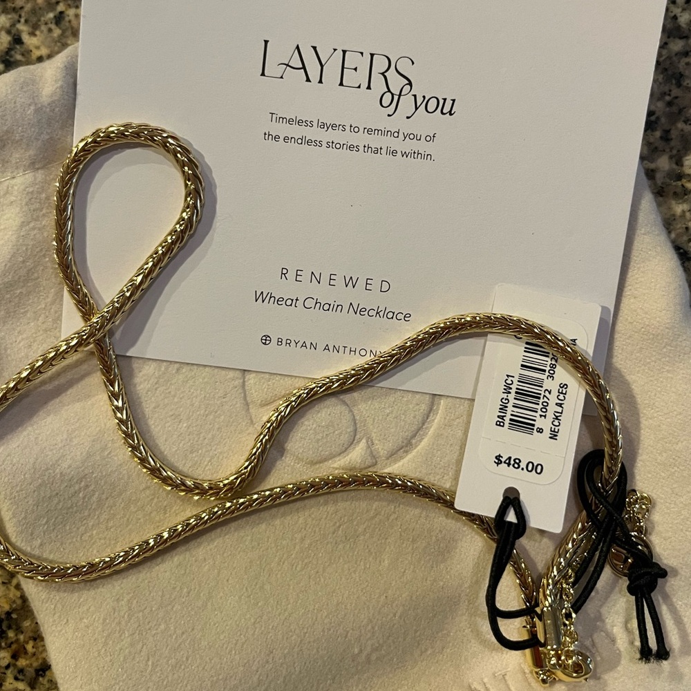 Bryan Anthonys wheat necklace sold out online BRAND NEW
